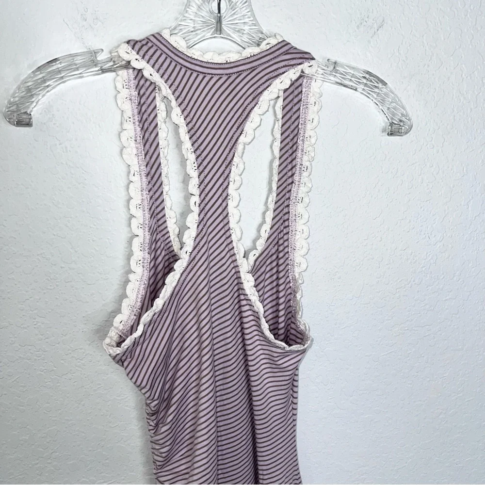 Anthropologie Daily Practice Midi Dress Women’s XS Stripe Game Time Ruched B24 - Picture 5 of 13